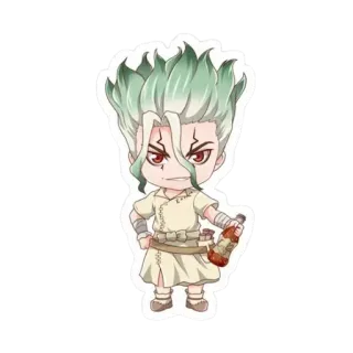 🤔 Ishigami Senku Dr. Stone อนิเมะ, Dr. Stone, อิชิงามิ เซ็นคู, วิทยาศาสตร์, มังงะ, เซ็นคู telegram sticker