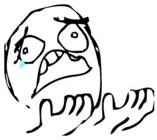 ® Meme, Rage Comic, Trollface, Meme da internet, Expressão, Engraçado, Quadrinhos telegram sticker