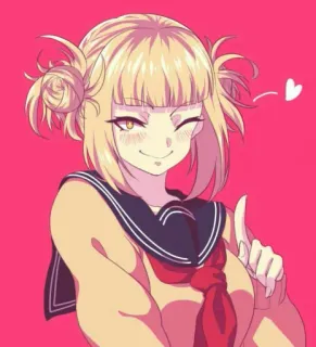 🧧 Himiko Toga My Hero Academia Anime, Chica, Toga, Himiko, Villano, Uniforme escolar telegram sticker