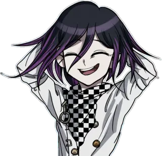 😅 Kokichi Oma Danganronpa V3: Killing Harmony 애니메이션, 캐릭터, 오마 코키치, 단간론파 telegram sticker