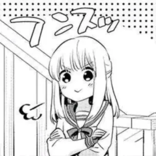 😎 フンフフ Mangá, Anime, Fofo, Garota, Uniforme escolar telegram sticker
