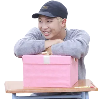 😁 RM RM, BTS, K-Pop, Pop Coreano, Musica, Regalo, Sorriso, Scatola telegram sticker
