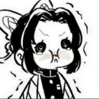 😤 Shinobu Kocho Demon Slayer アニメ, かわいい, マンガ, しのぶ, 胡蝶 whatsapp sticker