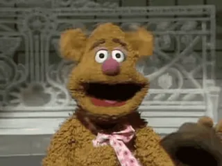 😱 Fozzie Bear The Muppets Фоззи медведь, Маппет, Маппеты, медведь, кукла telegram sticker