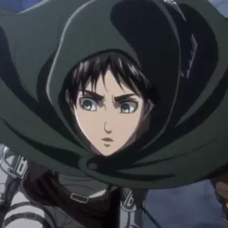 🦜 Eren Yeager Attack on Titan Anime, Manga, Eren Yeager, Attack on Titan telegram sticker