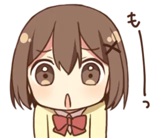 😫 も Anime, Carino, Sticker, Cartone animato, Ragazza telegram sticker
