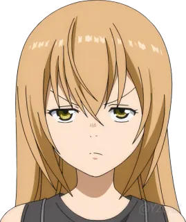 😡 anime, garota, sério, expressão, desenho animado, mulher telegram sticker
