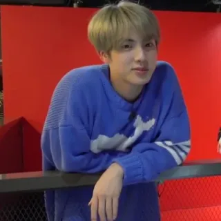 🐟 Jin K-pop, Cantante, BTS, Coreano, Idol, Celebrità, Kim Seok-jin telegram sticker