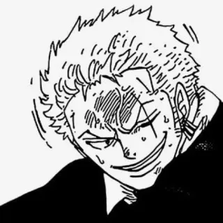 🔪 Zoro One Piece 索隆, 海贼王, 动漫, 漫画, 角色, 微笑 whatsapp sticker
