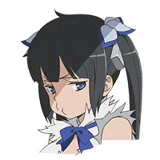 😗 Hestia Is It Wrong to Try to Pick Up Girls in a Dungeon? Anime, Hestia, Danmachi, Está errado tentar pegar garotas em uma masmorra?, Personagem, Bravo, Irritado telegram sticker