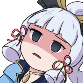 😓 Kamisato Ayaka Genshin Impact Anime, Jogo, Genshin Impact, Kamisato Ayaka, Fofo telegram sticker