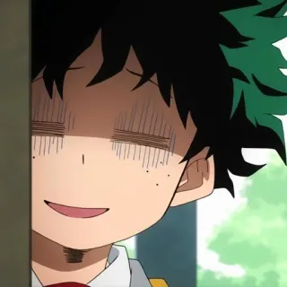 🥦 Izuku Midoriya My Hero Academia 애니메이션, 캐릭터, 나의 히어로 아카데미아, 미도리야 이즈쿠 telegram sticker