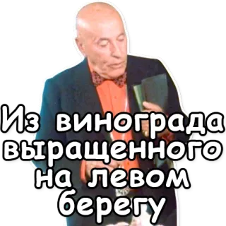 🍇 Из винограда выращенного на левом берегу russisch, text, phrase, wein, trauben telegram sticker