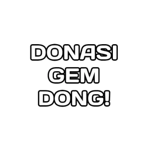 😎 DONASI GEM DONG! Don, Gemme, Collecte de fonds, Demande whatsapp sticker