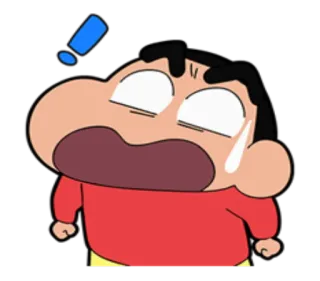 😱 Shin-chan Crayon Shin-chan Anime, Cartoon, Choc, Enfant, Drôle, Shin Chan telegram sticker