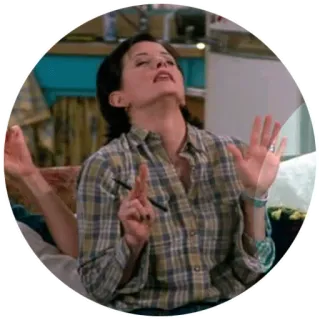 🙌 Monica Geller Friends TV-Serie, Comedy, Monica Geller, Friends whatsapp sticker