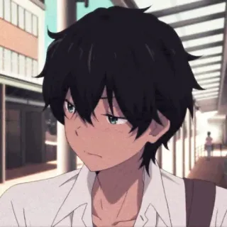 🖤 Anime, Garçon, Mignon, Personnage, Animé, Asiatique, Adolescent telegram sticker