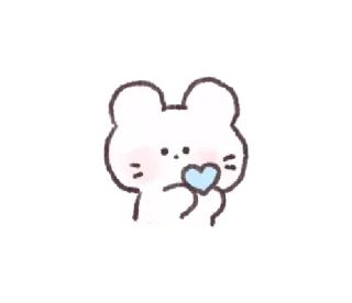 🐜 милый, животное, мультфильм, стикер, сердце, любовь telegram sticker