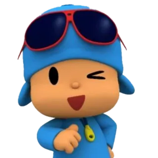 😉 Pocoyo Cartoon, Figur, Kinder, Pocoyo, Cool telegram sticker