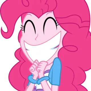 😁 Pinkie Pie My Little Pony Мультфильм, Пинки Пай, My Little Pony, Дружба - это чудо, Анимация whatsapp sticker