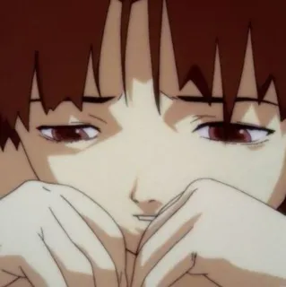 😔 Lain Iwakura Serial Experiments Lain Anime, Lain, Iwakura, Serial Experiments Lain, Triste, Cyberpunk, Expérimental whatsapp sticker