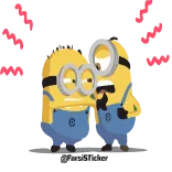 😡 Minions Despicable Me minions, moi moche et méchant, dessin animé, personnages, drôle, film telegram sticker
