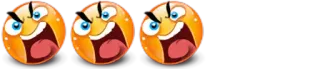 😖 wütendes Emoji, Emoticon, Wut, Ausdruck, lustig, Cartoon whatsapp sticker
