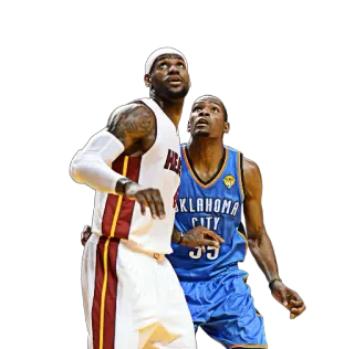 😮 LeBron James, Kevin Durant 농구, NBA, 운동선수, 스포츠, 르브론 제임스, 케빈 듀란트 telegram sticker