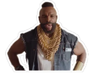😠 Mr. T Mr. T, 80er, A-Team, harter Typ, Goldketten, Schauspieler telegram sticker