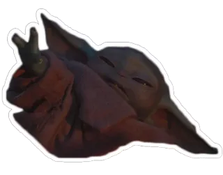 🖐 Grogu The Mandalorian Grogu, Baby Yoda, perdamaian, simbol perdamaian, Star Wars, The Mandalorian whatsapp sticker