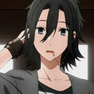 😕 Izumi Miyamura Horimiya Anime, Personaje, Horimiya, Izumi Miyamura telegram sticker