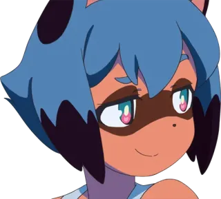 😏 Michiru Kagemori BNA Anime, Kemono, Compiaciuto, Michiru, BNA telegram sticker