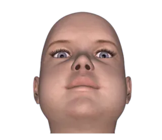 🙄 baby, face, child, creepy, 3D whatsapp sticker