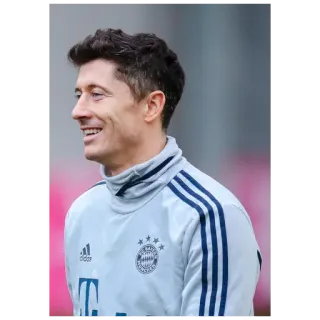 👔 Robert Lewandowski fútbol, jugador, deportes, atleta, Robert Lewandowski telegram sticker