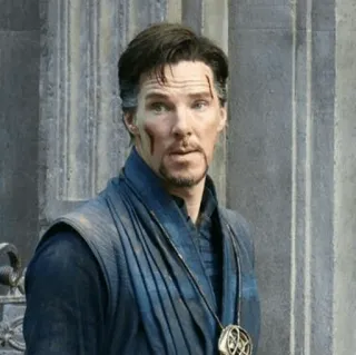 😐 Doctor Strange doctor strange, marvel, benedict cumberbatch, stregone, magia, eroe telegram sticker