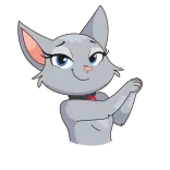 👏 gato, desenho animado, animal, fofo, adesivo whatsapp sticker