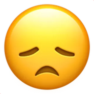 😞 이모지, 슬픔, 얼굴, 화남, 감정 telegram sticker