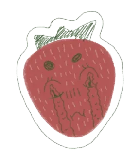 клубника :-) @weirddsweaterr :: @fStikBot whatsapp stickers