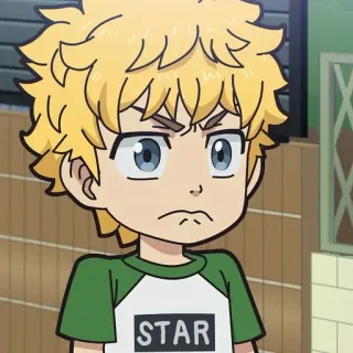 ⚜ STAR Anime, Cartoon, Junge, Figur, Stern telegram sticker