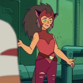 🤷‍♂️ Catra She-Ra and the Princesses of Power Desenho animado, Personagem, Gato, Garota, Animado telegram sticker