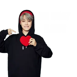 ❤️ INI BUAT KAMU ハート, 人, 愛, 赤, パーカー, 指差し telegram sticker