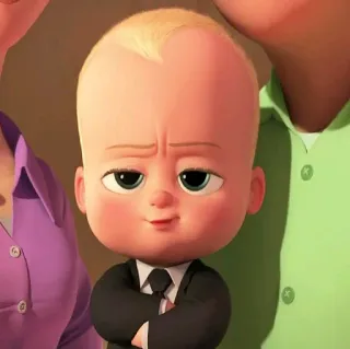 😊 Boss Baby The Boss Baby bébé, costume, dessin animé, personnage, film, animation telegram sticker