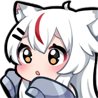 🤗 アニメ, かわいい, 可愛い, 漫画, 猫耳, 絵文字 telegram sticker