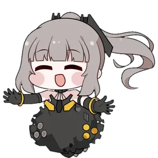 😄 アニメ, ちび, 可愛い, 女の子, キャラクター telegram sticker