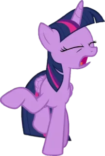 👎 Twilight Sparkle My Little Pony my little pony, twilight sparkle, pony, cartoon, animated, meme, expression, unicorn telegram sticker