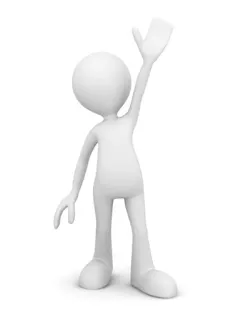 👋 3d, stick figure, waving, hello, greeting telegram sticker