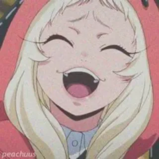 🍭 애니메이션, 만화, 소녀, 행복한, 금발, 일러스트, 만화 telegram sticker