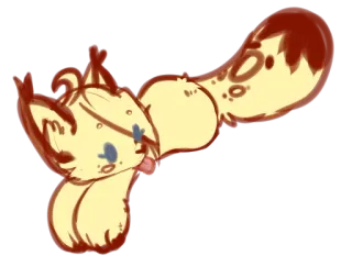 🐱 cartoon, animal, squirrel, tongue, middle finger telegram sticker