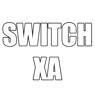 ☺️ SWITCH XA sakelar, teks, huruf telegram sticker