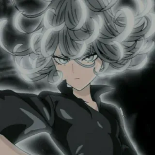 📎 Tatsumaki One-Punch Man Tatsumaki, One-Punch Man, anime, esper, poderosa, héroe, personaje telegram sticker